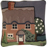 Country House Square: 18" x 18" - Orange Pillow