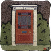 Country House Square: 18" x 18" - Gray Pillow