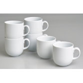 0,4L Kaffeebecher "Tavola" aus Porzellan (6er Pack)