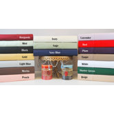300 Thread Count Egyptian Cotton Solid Queen Waterbed Sheet Set