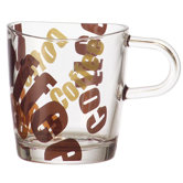 Kaffeetasse "Loop" mit Schriftz&uuml;ge