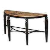 Tribecca Copper and Iron Round Console Table