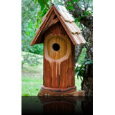 The Woodcutter Bird House with Shingled Roof
