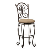 30" Gathered Back Bar Stool