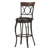 24" Circles Back Counter Stool in Brown and Black
