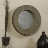 Mendong with Black Thread Round Mirror