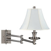 Swing Shift Swing Arm One Light Wall Sconce in Brushed Steel