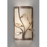 Priscilla One Light Wall Sconce in Arctic Silver