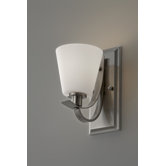 Spectra One Light Wall Sconce in Brushed Steel