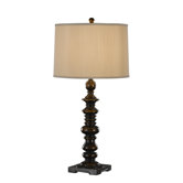 Gannon One Light Table Lamp in Ebony