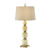 Avery  Table Lamp in Cashmere Webbed Glass