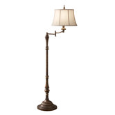 Gibson Swing Arm One Light Floor Lamp in Cambridge Crackle