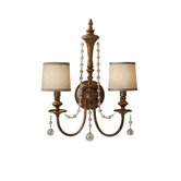 Clarissa Two Light Wall Sconce in Firenze Gold