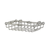 Bathroom Accessory Basket in Pewter