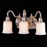 Canterbury  Vanity Light in Polished Nickel