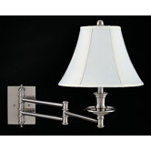 Swing Shift Large Double Armed Wall Sconce Lamp in Brushed Steel