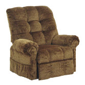 Omni Pow'r Lift Full Lay-Out Chaise Recliner in Havana