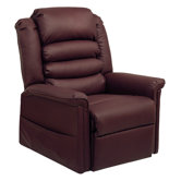 Invincible Pow'r Lift Full Lay-Out Chaise Recliner