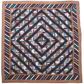 Dusty Diamond Log Cabin Quilt