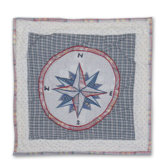 Nautical Compass Toss Pillow