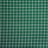 Green and White Plaid Toss Pillow