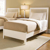 Sterling Pointe Twin Slat Bed in White