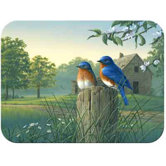 Tuftop Country Morning Bluebirds Cutting Board