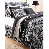 Black Damask Quilt Collection
