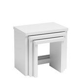 Manhattan Nest of Tables in White Gloss