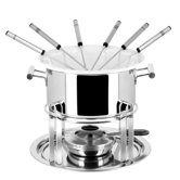 12-tlg. Multi-Fondue Set aus Edelstahl