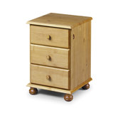 Pickwick 3 Drawer Bedside Table
