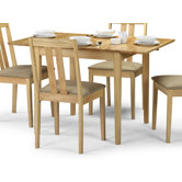 Rufford Extending Dining Table in Natural - 80-120cm
