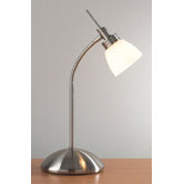 Desk Lamp in Satin Chrome