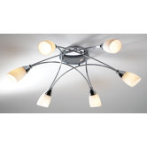 Bureau Six Light Semi Flush Light