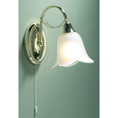 Doublet One Light Wall Light in Polished Brass
