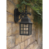 Norfolk Downlight Wall Lantern in Black