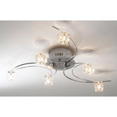 Utopia Six Light Semi Flush Ceiling Light