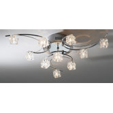 Utopia Ten Light Semi Flush Ceiling Light