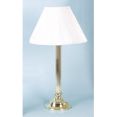 Park Brass Reeded Large Table Lamp Base in Solid Brass