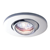 Eon Fire Rated Swivel Downlight  in Satin & Chrome