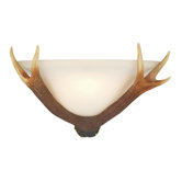 Antler Wall Light in Highland Rusticic