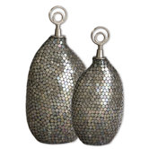 Deshal Canisters in Silver - Set of 2