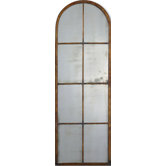 Ameil Arch Mirror in Heavy Maple Brown