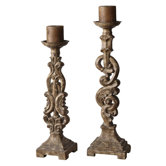 Gia Resin Candlesticks (Set of 2)