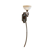 Legato  Wall Torchiere in Chestnut