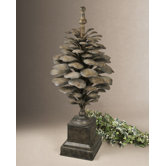 Suzuha Large Finial in Antique Aged Ivory