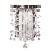 Fascination Wall Sconce in Chrome with Crystal Accents