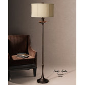 Lahela One Light Floor Lamp in Distressed Copper Bronze