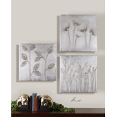 Sterling Trio Canvas Wall Art By Eve - 20" x 20" (Set of 3)