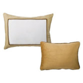 Metro Set of Two Decorative Pillows in Khaki and Chocolate